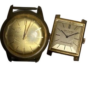 Mortima & Jean Cardot Gold Face Watch Collectible